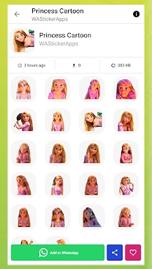 Princess Animated Stickers screenshots