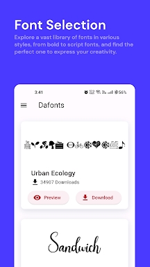 DaFont - Fonts Installer screenshots