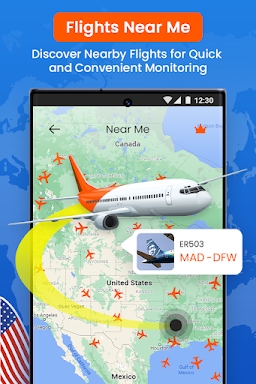 USA Flight Tracker: Monitoring screenshots