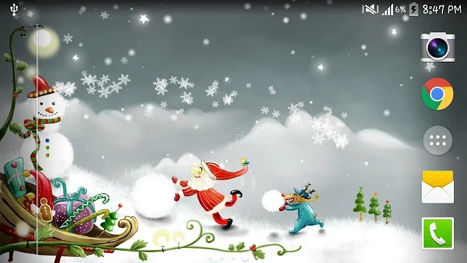 Christmas Snow Live Wallpaper screenshots