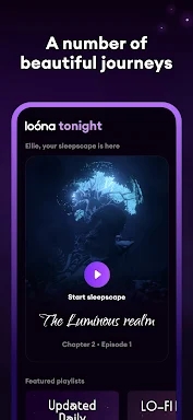 Loóna: Bedtime Calm & Sleep screenshots