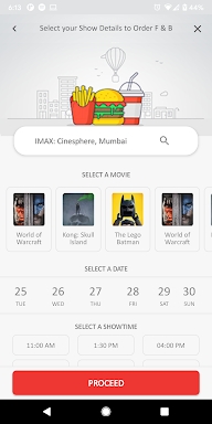 Movie-dash movie booking app screenshots