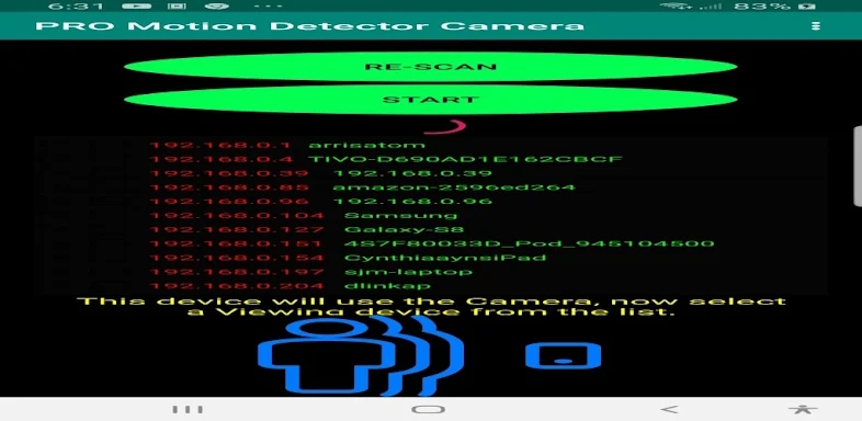 PRO Motion Detector Camera screenshots