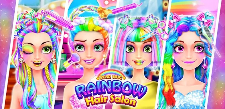Rainbow Hair Salon - Dress Up screenshots