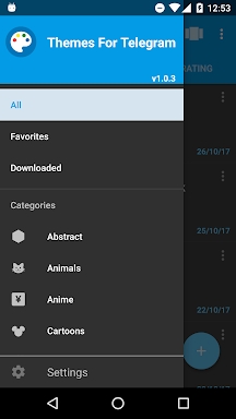 Themes for Telegram screenshots