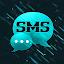 Theme black blue GO SMS Pro icon