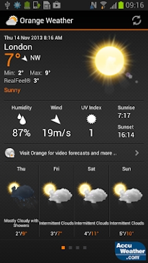 Orange Weather screenshots