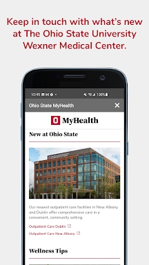 Ohio State MyHealth screenshots