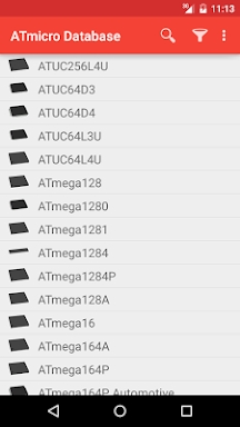 ATmicro Database screenshots