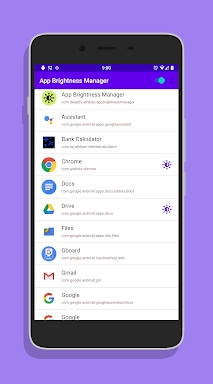 App Brightness Manager screenshots
