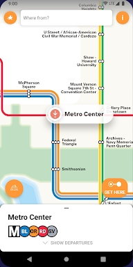 Washington DC Metro Route Map screenshots