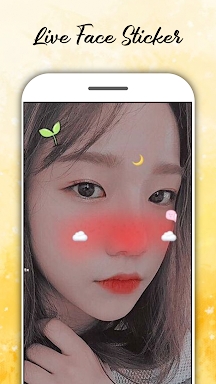 Live face sticker sweet screenshots
