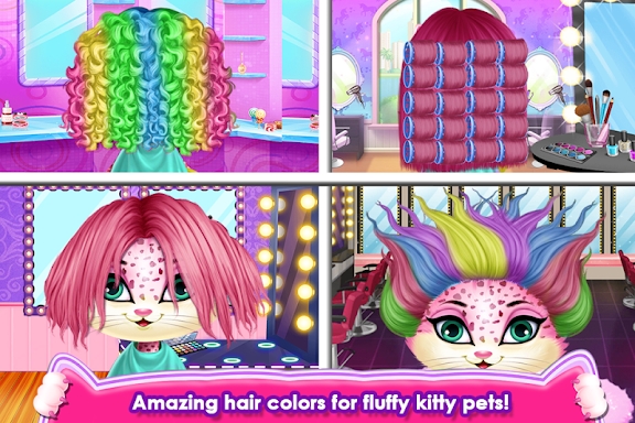 Fluffy Kitty Hair Salon screenshots