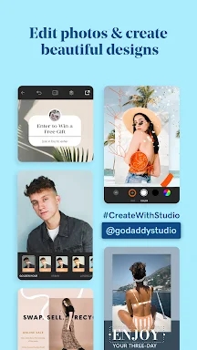 GoDaddy Studio: Graphic Design screenshots