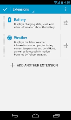 DashClock Battery Extension screenshots