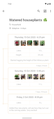 TimeJot - Event timeline log screenshots