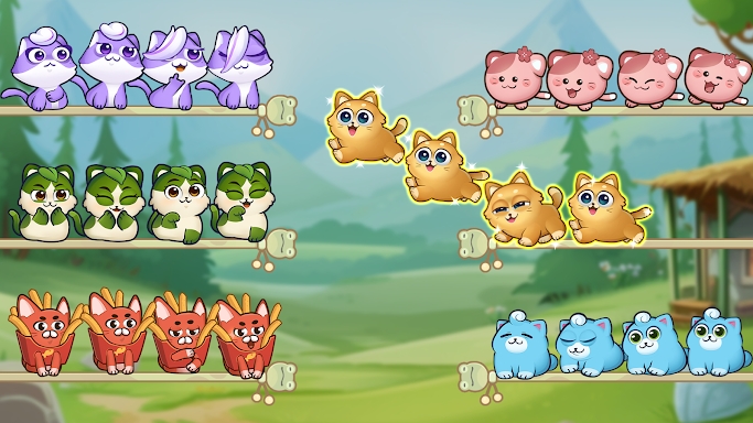 Cat Sort Puzzle: Cute Pet Game screenshots