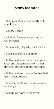 BubbleUPnP for DLNA/Chromecast screenshots