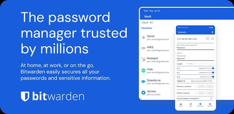 Bitwarden Password Manager screenshots