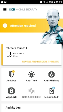 ESET Mobile Security O2 Edícia screenshots