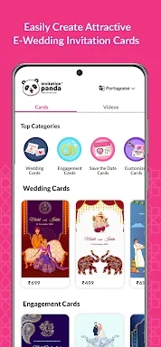 Shaadi & Engagement Card Maker screenshots