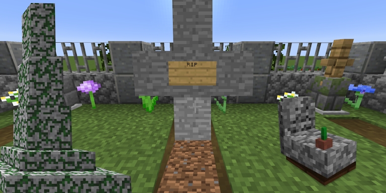 Gravestone Mod for Minecraft screenshots