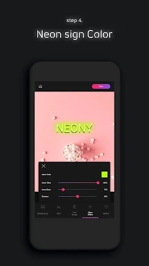 NEONY - neon sign text on pic screenshots