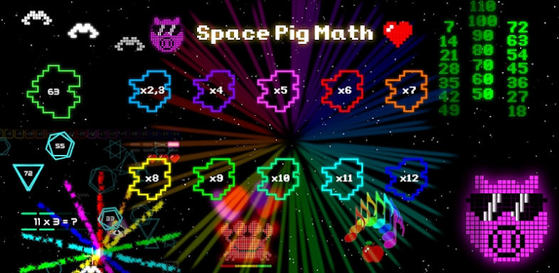 Space Pig Math screenshots