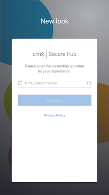 Citrix Secure Hub screenshots