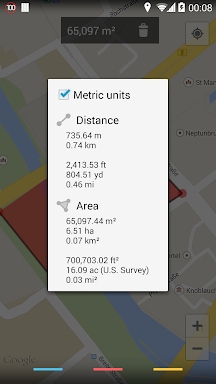 Maps Measure screenshots