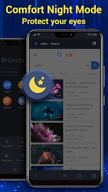 Browser for Android screenshots