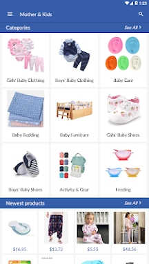 Cheap baby and kids clothes online store screenshots