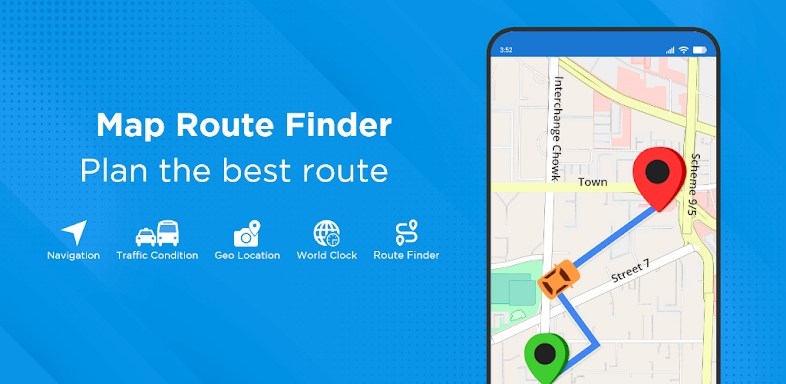 Easy Route Finder & Voice Maps screenshots