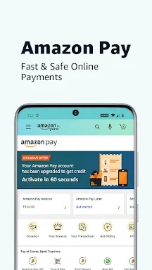 Amazon India Shop, Pay, miniTV screenshots