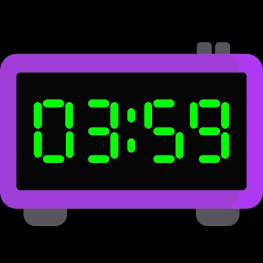 Full-screen digital clock. Timer. Alarm clock. screenshots