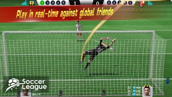 Soccer league screenshots