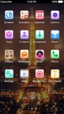 Eiffel Tower theme: Love Paris Launcher themas screenshots