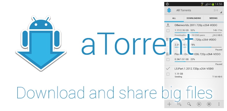 aTorrent - torrent downloader screenshots