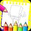 Coloring sponge and Cartoons icon