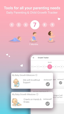 Pregnancy & Parenting App screenshots