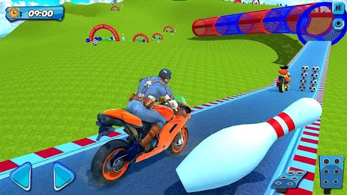 Superhero Bike Stunt Games 3D screenshots