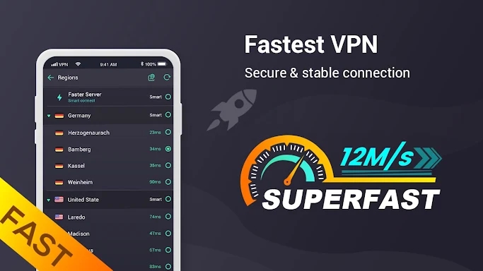 Touch VPN - Fast Wifi Security screenshots