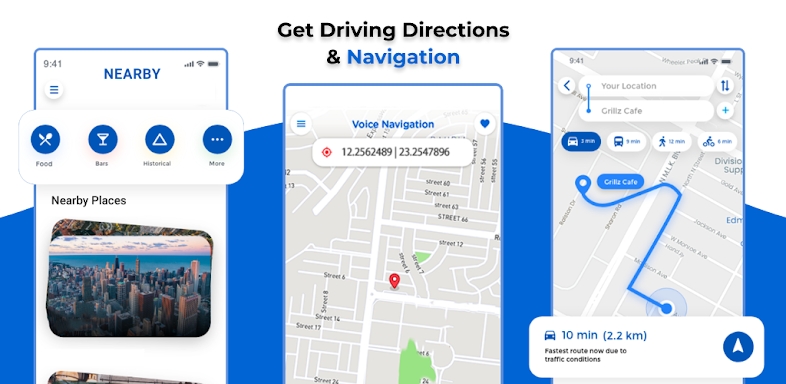 GPS, Maps Driving Directions screenshots