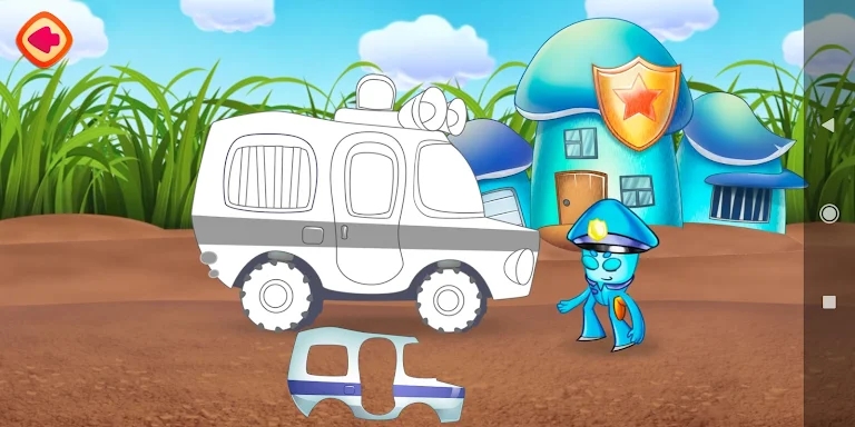 Полицейский грузовичок. Детский гараж и Машинки. screenshots