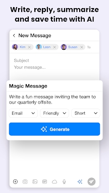 Spike: Email & Team Chat screenshots
