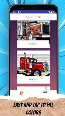 Truck - Adult Coloring Pages screenshots