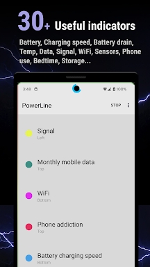 PowerLine: status bar meters screenshots