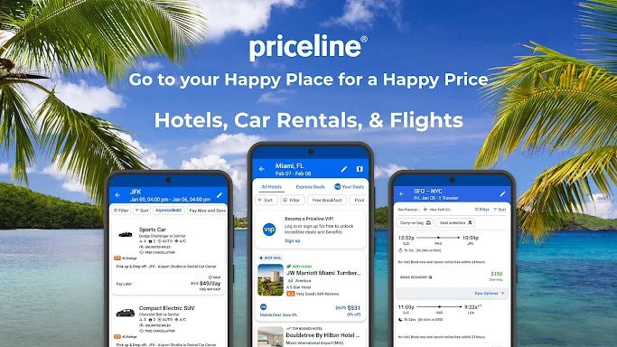 Priceline: Hotel, Flight & Car screenshots
