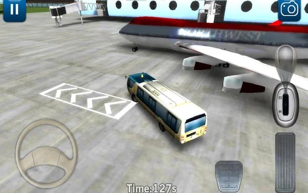 3D airport bus parking screenshots