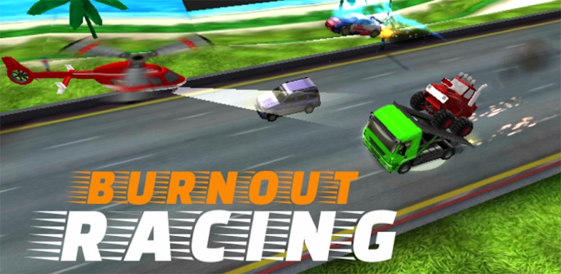 Burnout Racing powerup to crash and smash any cars screenshots